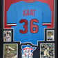 Custom Framed Minnesota Twins Jim Kaat Autographed Signed Jersey Beckett Holo