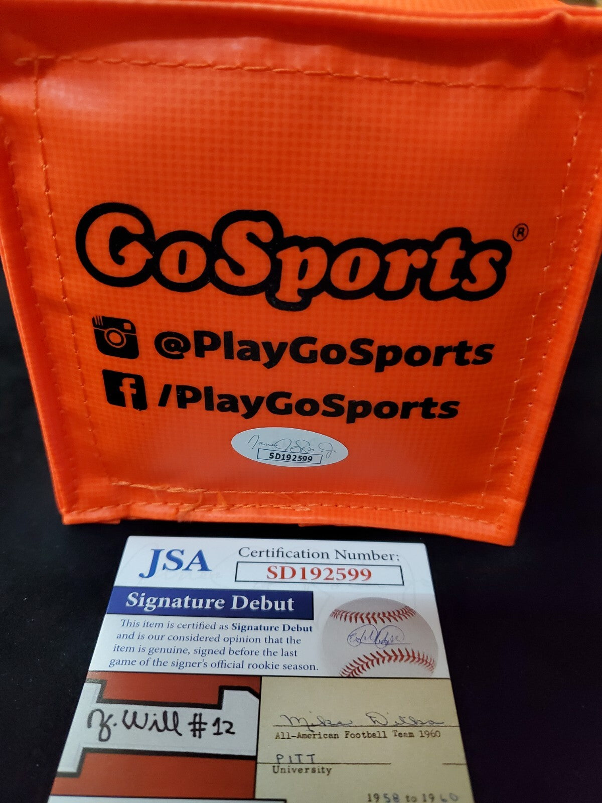 Greg Newsome Ii Autographed Signed End Zone Pylon Jsa Coa