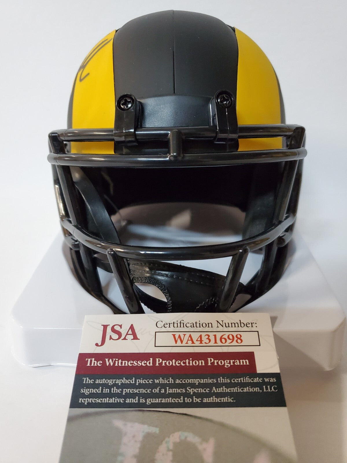 Los Angeles Rams Eric Weddle Signed Eclipse Mini Helmet Jsa Coa