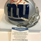 Daniel Jones Autographed Signed N.Y. Giants Amp Mini Helmet Beckett Coa