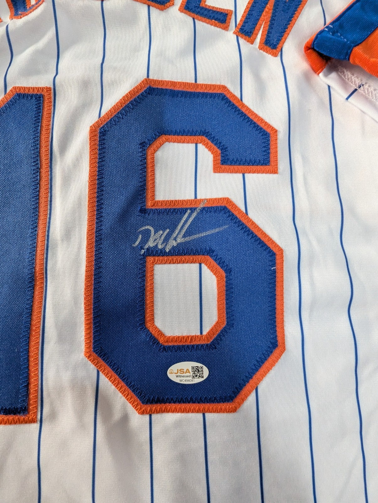 N.Y. Mets Dwight Gooden Autographed Signed Jersey Jsa  Coa