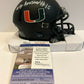 Greg Rousseau Autographed Signed Miami Hurricanes Mini Helmet Jsa Coa
