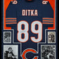 Suede Framed Chicago Bears Mike Ditka Autographed Signed Jersey Jsa Coa