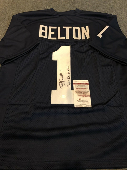 Penn State Bill Belton Autographed Signed Inscribed Jersey Jsa Coa