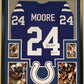 Framed Lenny Moore Autographed Signed Inscribed Baltimore Colts Jersey Jsa Coa