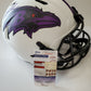 Baltimore Ravens Odafe Oweh Signed Full Size Lunar Replica Helmet Jsa Coa