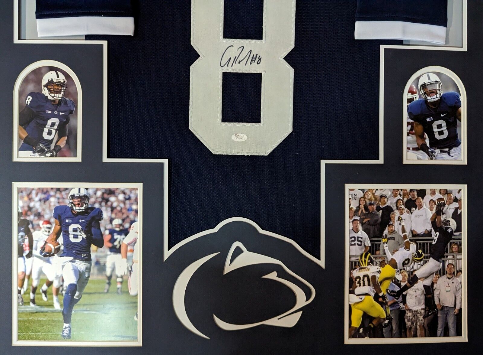 MVP Authentics Framed Penn State Nittany Lions Allen Robinson Autographed Inscribed Jersey Jsa 360 sports jersey framing , jersey framing