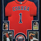 Suede Framed Houston Astros Carlos Correa Autographed Signed Jersey Mlb Holo