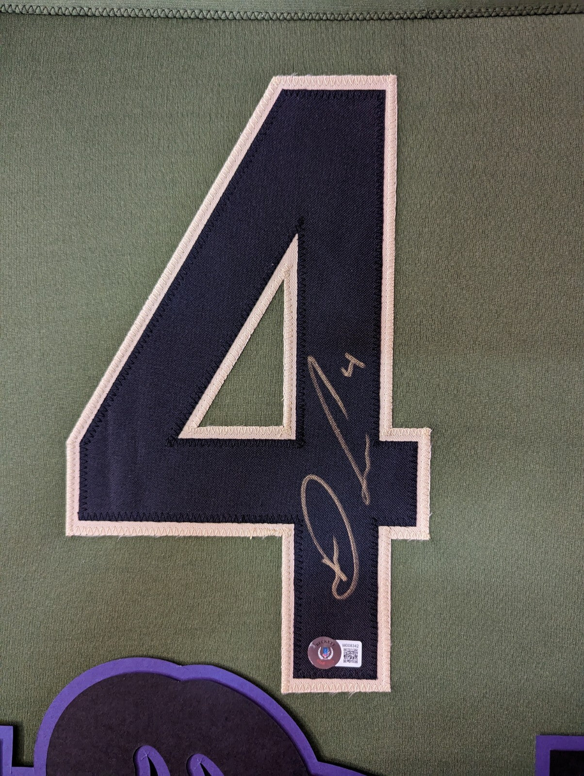 Framed Minnesota Vikings Dalvin Cook Autographed Signed Jersey Beckett Holo