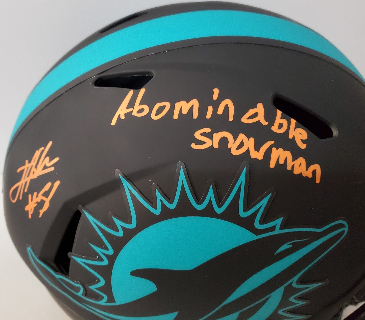 Miami Dolphins Jevon Holland Signed Full Size Eclipse Replica Helmet Jsa Coa