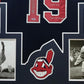 Framed Cleveland Indians Bob Feller Autographed 3X Inscribed Jersey Psa Coa