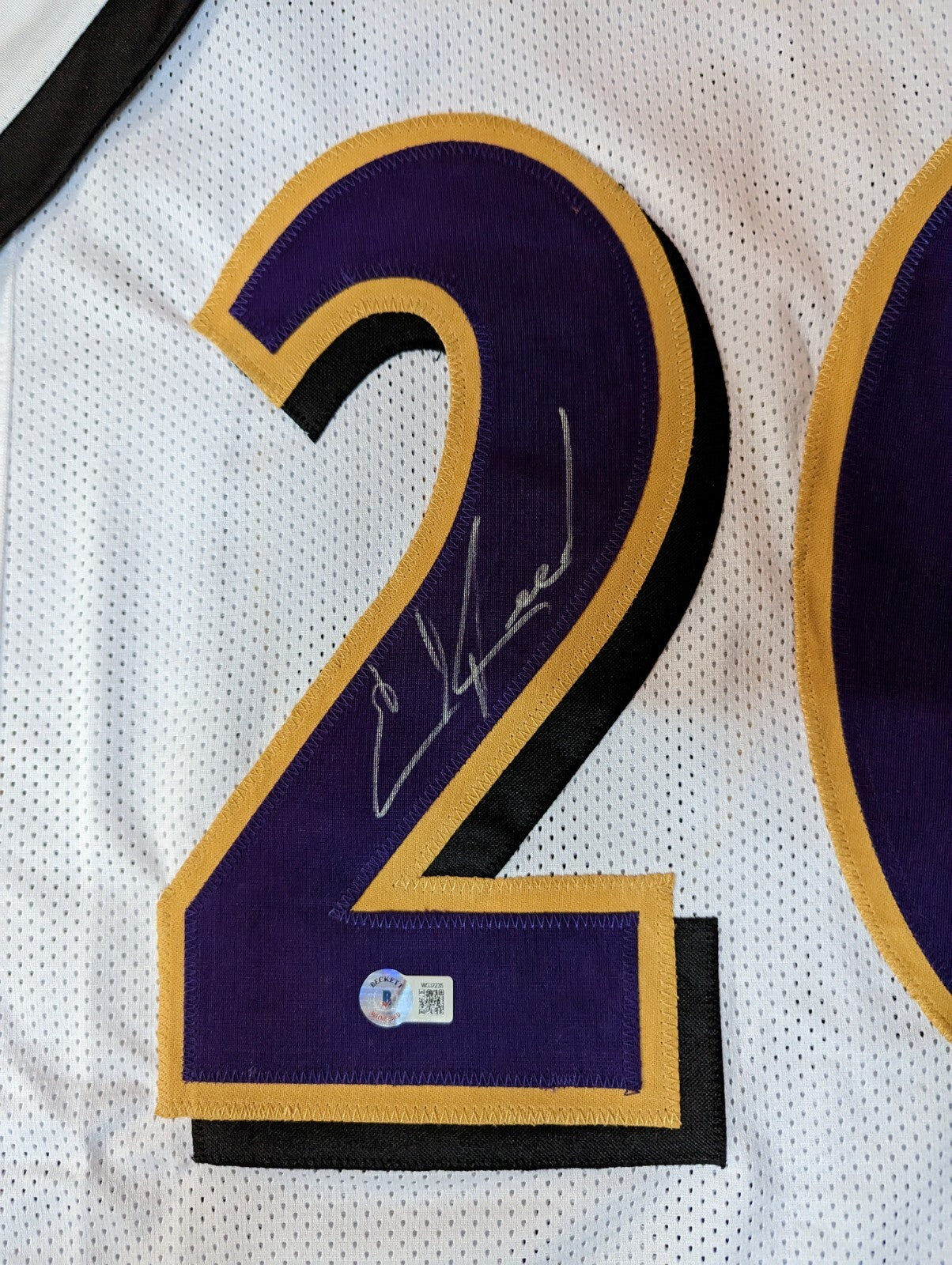 Baltimore Ravens Ed Reed Autographed Signed Jersey Beckett Holo