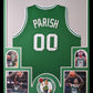 MVP Authentics Framed Boston Celtics Robert Parish Autographed Jersey Mounted Memories Holo 450 sports jersey framing , jersey framing