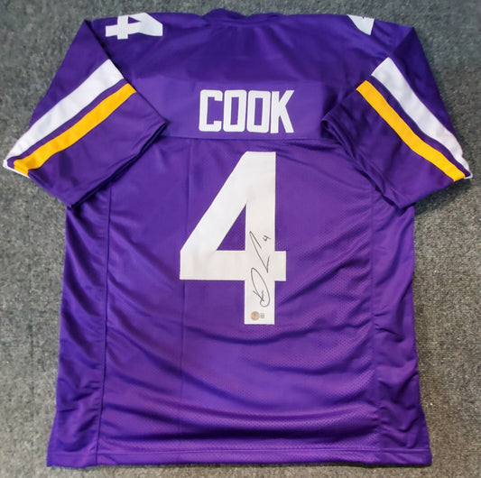 Dalvin Cook Minnesota Vikings Autographed Signed Jersey Beckett Holo