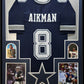 Framed Dallas Cowboys Troy Aikman Autographed Signed Jersey Jsa Coa