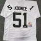 Las Vegas Raiders Malcolm Koonce Autographed Inscribed Jersey Jsa Coa