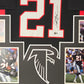 Framed Atlanta Falcons Deion Sanders Autographed Jersey Beckett Holo