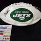 N.Y. Jets Alijah Vera-Tucker Autographed Signed Logo Football Jsa Coa