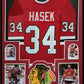 Framed Chicago Blackhawks Dominik Hasek Autographed Jersey Beckett Holo
