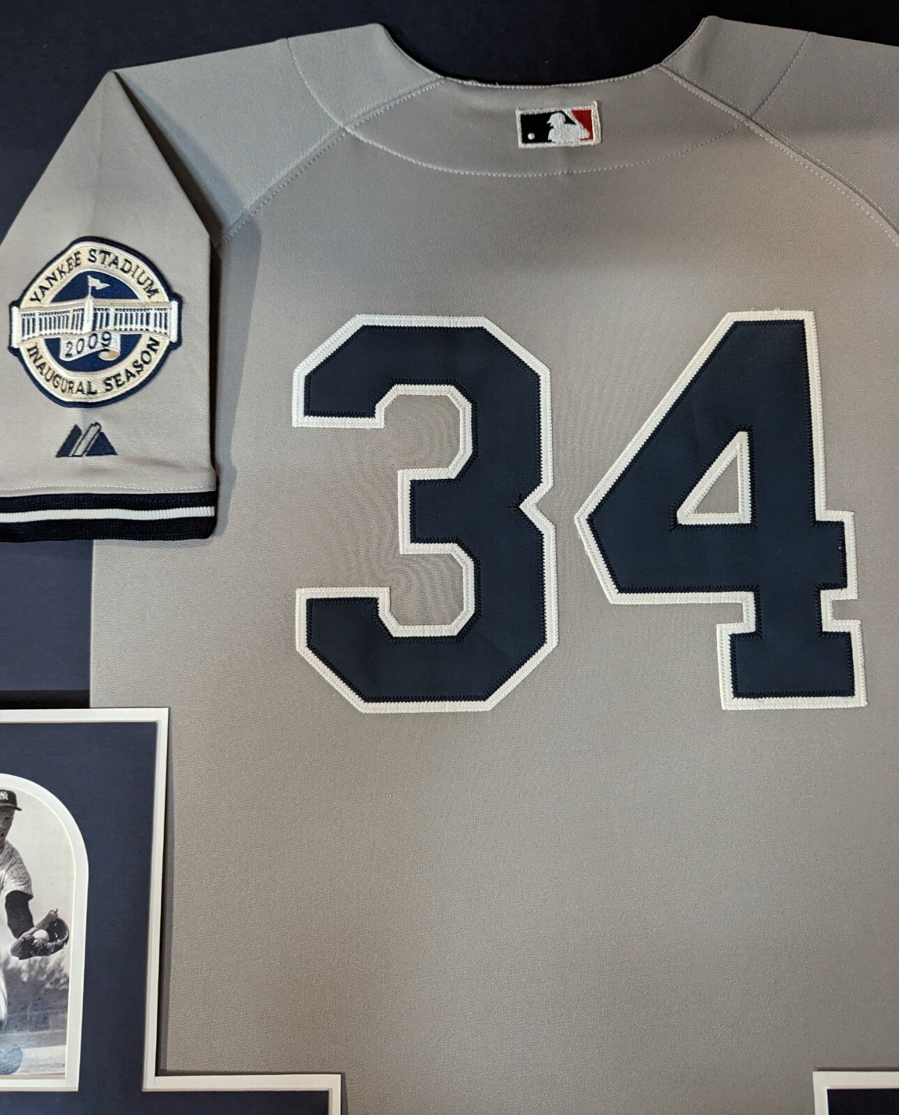 Framed New York Yankees Tony Kubek Jersey Display With Signed 8X10