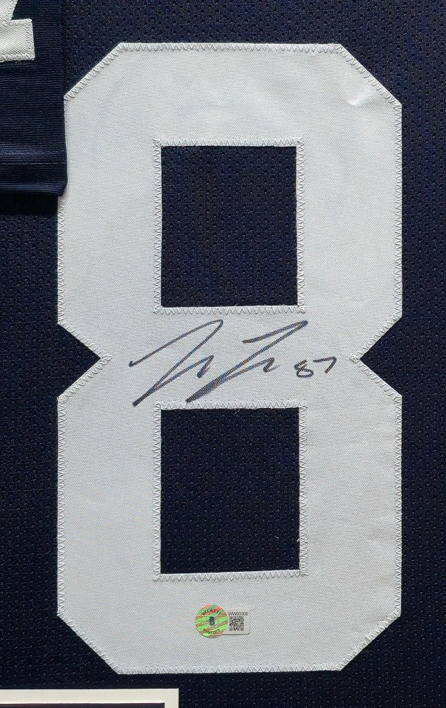 Framed Penn State Nittany Lions Pat Freiermuth Autographed Jersey Beckett Holo