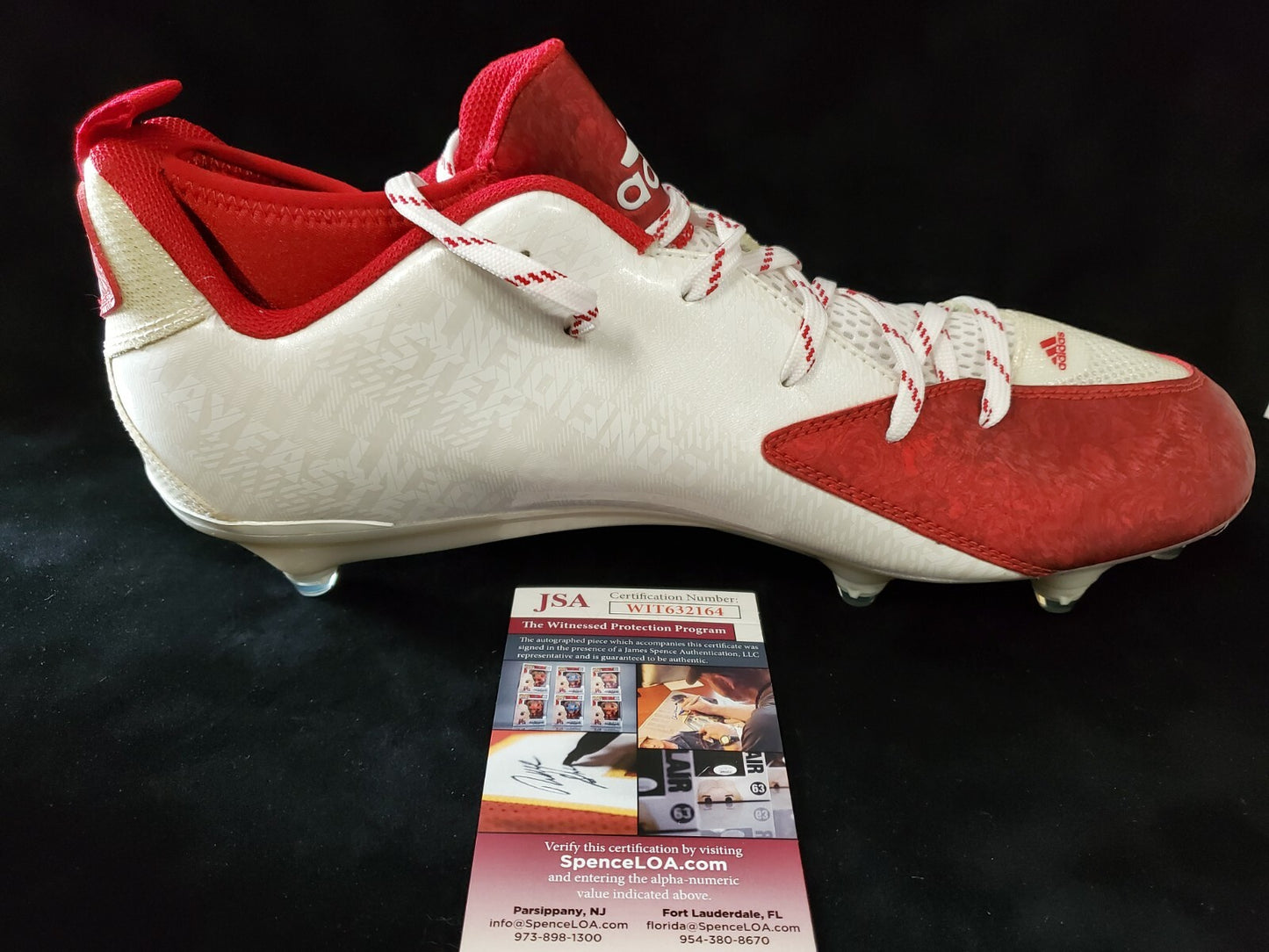 Isaiah Wright Autographed Signed Cleat Jsa Coa
