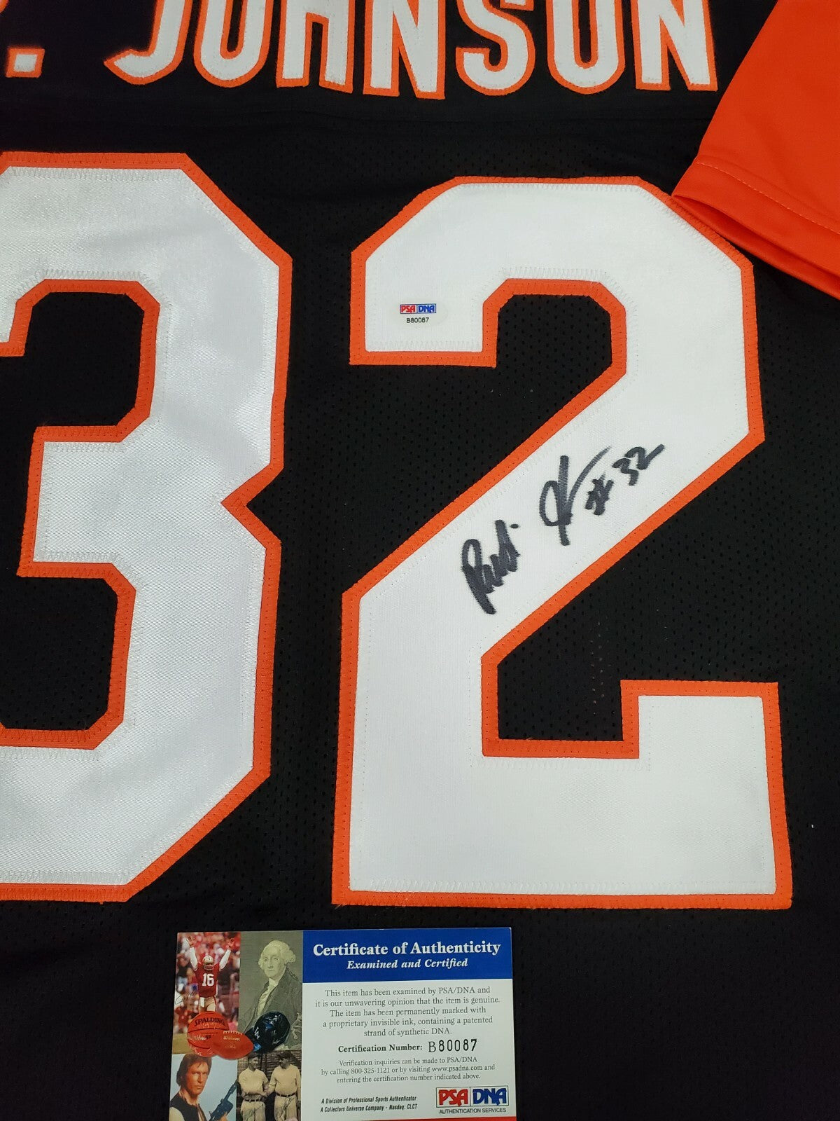 Cincinnati Bengals Rudi Johnson Autographed Signed Jersey Psa/Dna Coa