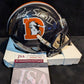 Denver Broncos Patrick Surtain Ii Signed Navy Throwback Mini Helmet Jsa Coa