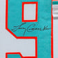 Suede Framed Miami Dolphins Larry Csonka Autographed Signed Jersey Jsa Coa