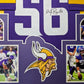 Framed Minnesota Vikings Garrett Bradbury Autographed Signed Jersey Jsa Coa