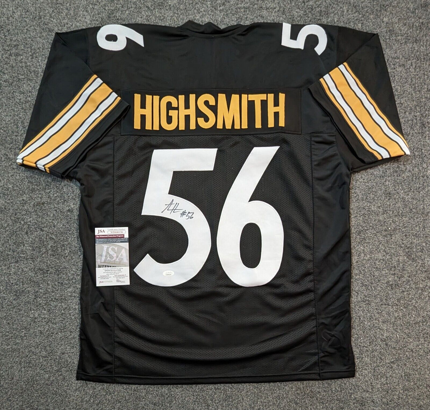 Pittsburgh Steelers Alex Highsmith Autographed Signed Jersey Jsa Coa