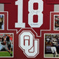 Framed Oklahoma Sooners Jason White Autographed Signed Jersey Psa Coa