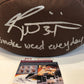 Miami Dolphins Ricky Williams Signed Inscribed Smoke Weed Nfl Football Jsa Coa