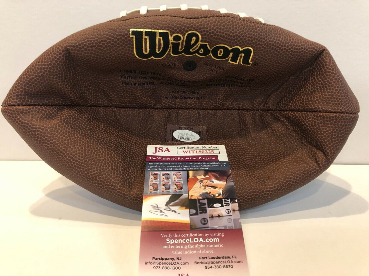 MVP Authentics Miami Dolphins Ricky Williams Signed Inscribed Smoke Weed Nfl Football Jsa Coa 134.10 sports jersey framing , jersey framing