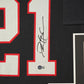 Framed Atlanta Falcons Deion Sanders Autographed Jersey Beckett Holo