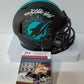 Miami Dolphins Jevon Holland Autographed White Signed Eclipse Mini Helmet Jsa