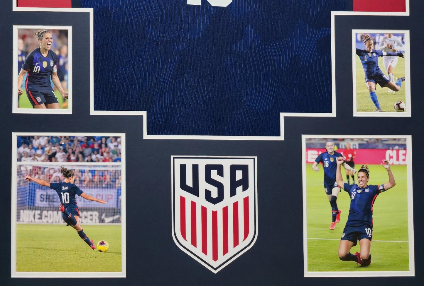 Framed Carli Lloyd Autographed Signed Usa Jersey Jsa Coa