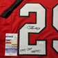 Georgia Bulldogs Chris Smith Autographed Signed Inscribed Jersey Jsa  Coa