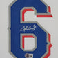 Framed Texas Rangers Josh Jung Autographed Signed Jersey Beckett Hologram