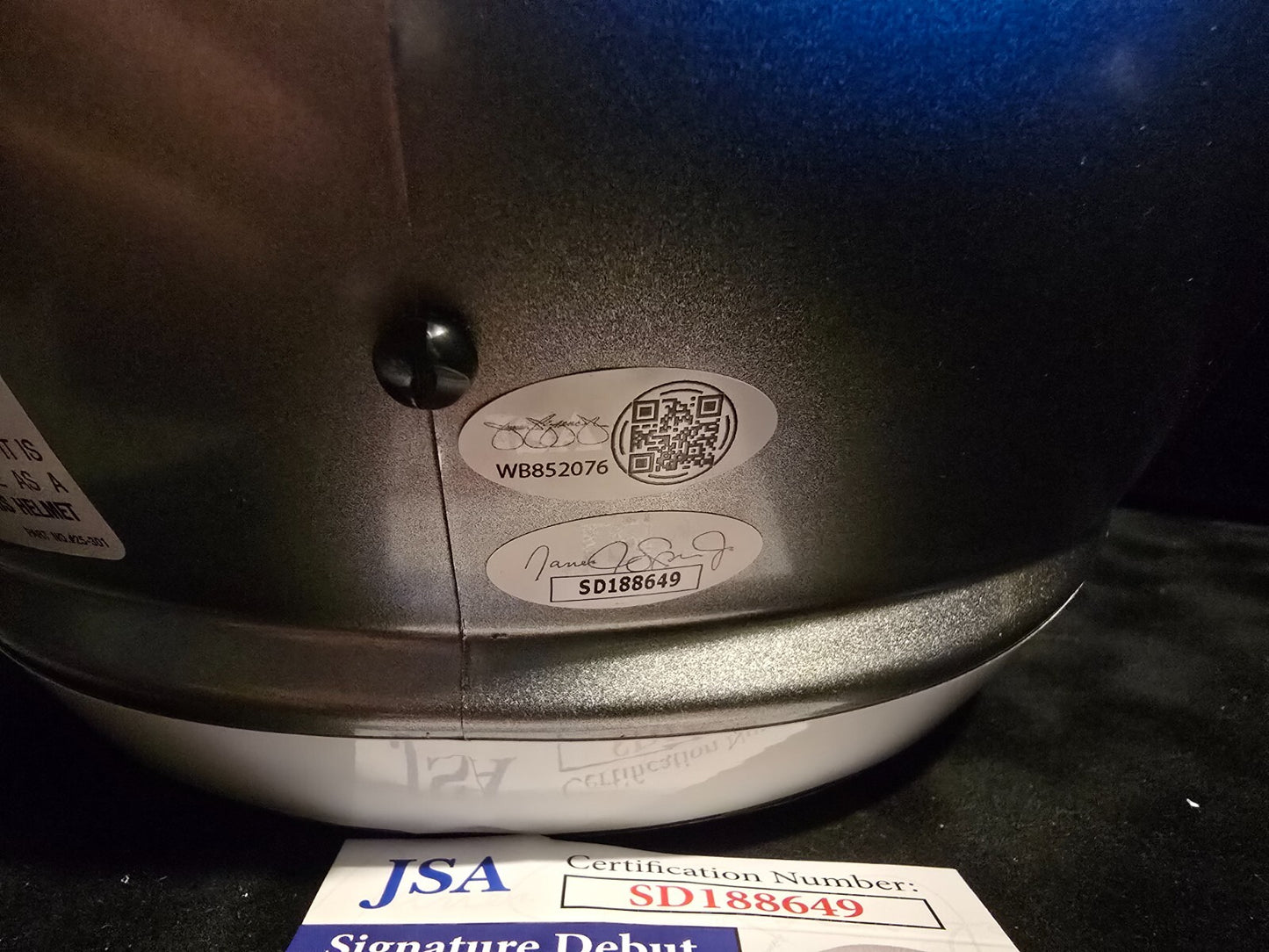 Philadelphia Eagles 3X Signed/2X Inscribed Full Size Flash Replica Helmet Jsa