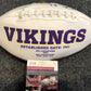 Irv Smith Jr Autographed Signed Minnesota Vikings Logo Football Jsa Coa