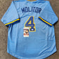 Milwaukee Brewers Paul Molitor Autographed Signed Jersey Jsa Coa