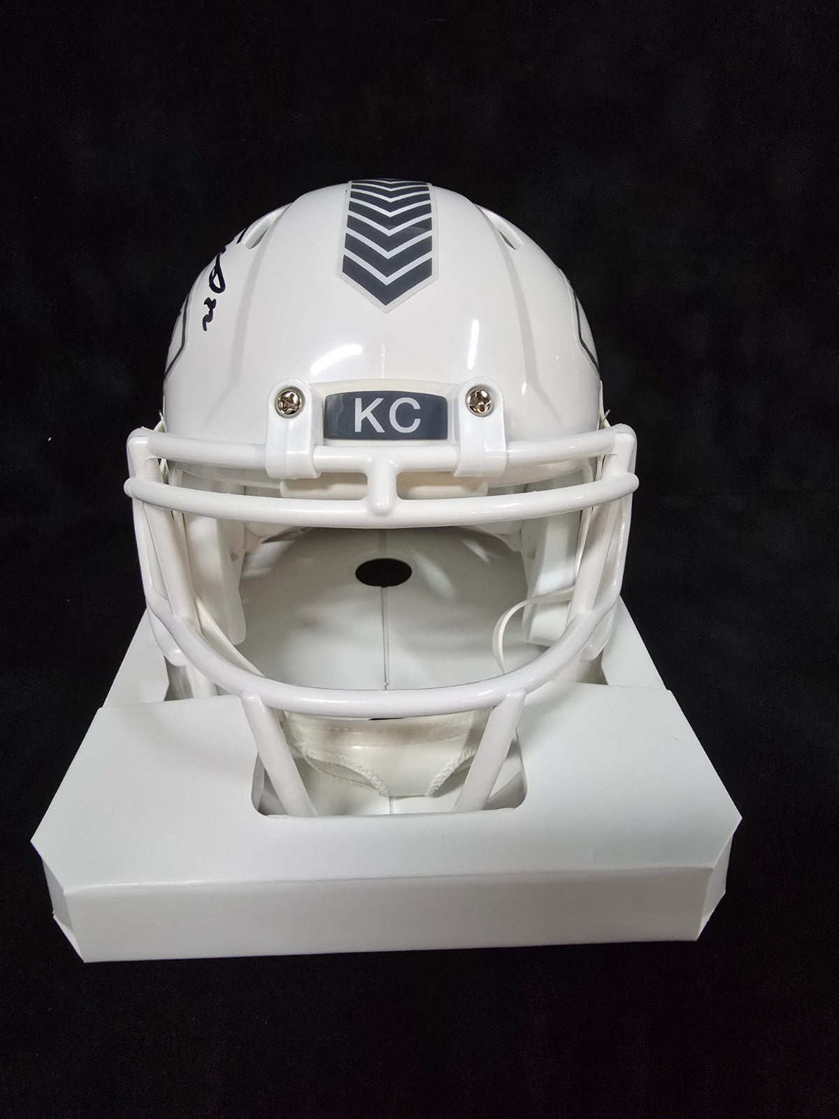 Kansas City Chiefs Trent Mcduffie Autographed Signed Salute Mini Helmet Beckett