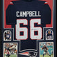 Framed New England Patriots Will Campbell Autographed Signed Jersey Jsa Coa