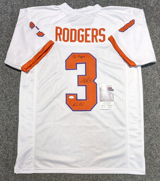 MVP Authentics Clemson Tigers Amari Rodgers Autographed Signed 2X Inscribed Jersey Jsa  Coa 144 sports jersey framing , jersey framing