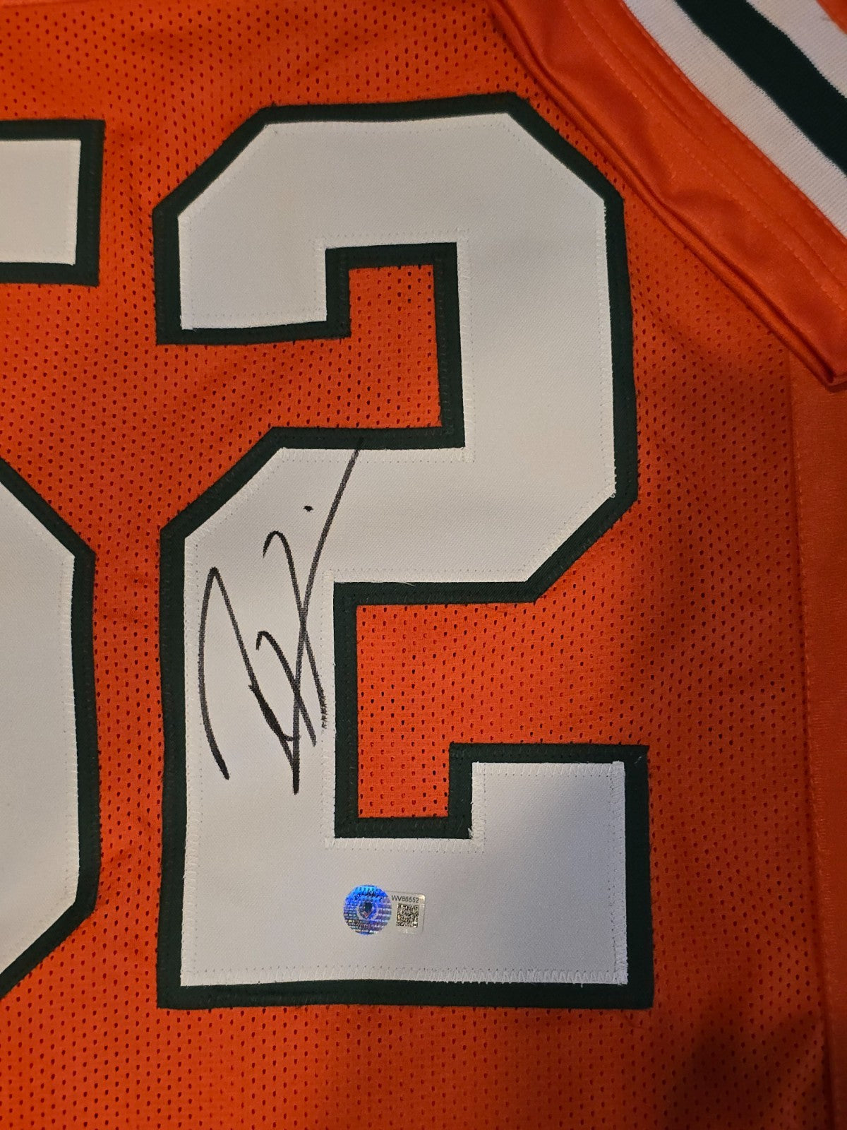 Miami Hurricanes Ray Lewis Autographed Signed Jersey Beckett Hologram