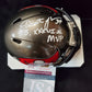 Tampa Bay Buccaneers Dexter Jackson Signed Inscribed Speed Mini Helmet Jsa Coa