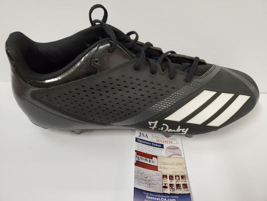 Frank Darby Autographed Signed Adidas Cleat Jsa Coa