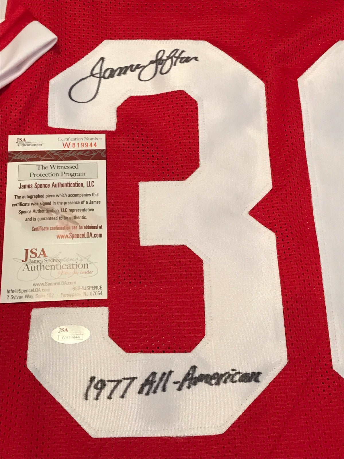James Lofton Autographed Signed Inscribed Stanford Cardinals Jersey Jsa  Coa