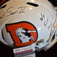 Denver Broncos Pat Surtain Ii Signed Insc Retro Replica Full Size Helmet Jsa